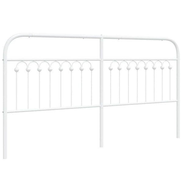 Metall Kopfteil Weiß 180 cm