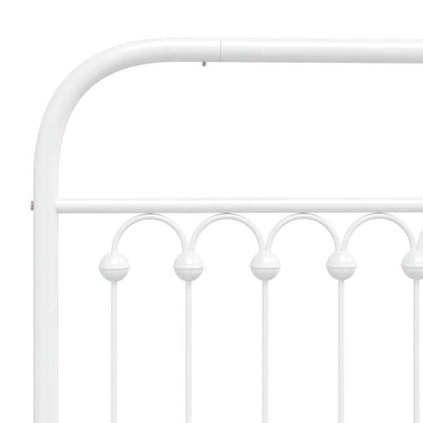 Metall Kopfteil Weiß 180 cm