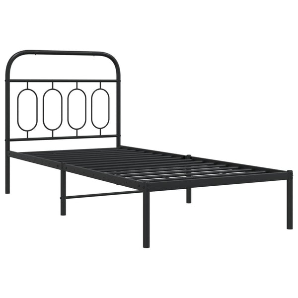 Bettgestell Metall Schwarz 80x200 cm