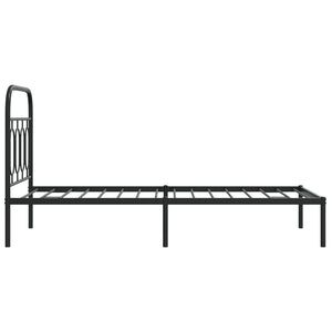 Bettgestell Metall Schwarz 80x200 cm
