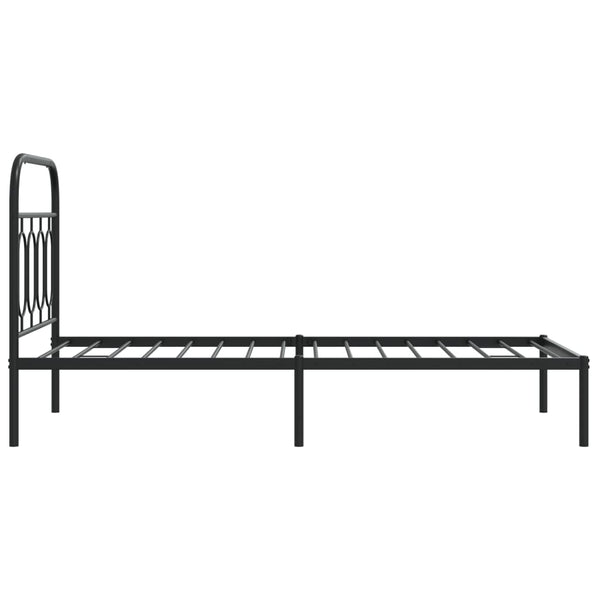 Bettgestell Metall Schwarz 80x200 cm