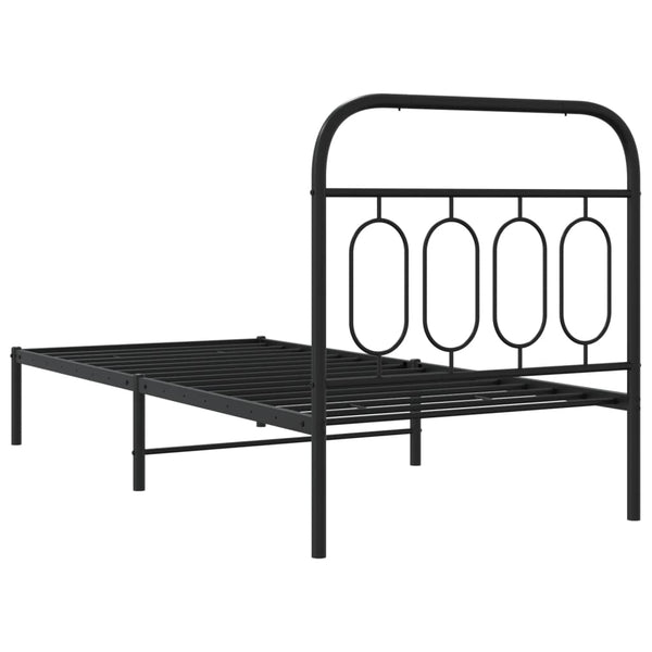 Bettgestell Metall Schwarz 80x200 cm