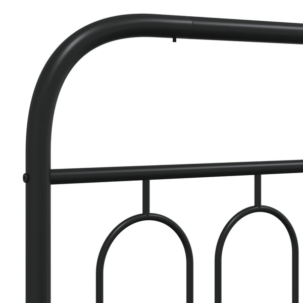 Metall Bettgestell Schwarz 90x190 cm