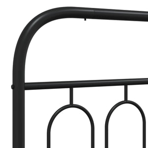 Metall Bettgestell Schwarz 100x190 cm