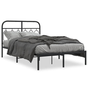 Bettgestell Metall Schwarz 120x190 cm