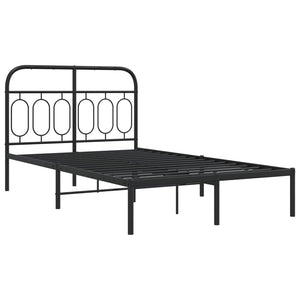 Bettgestell Metall Schwarz 120x190 cm