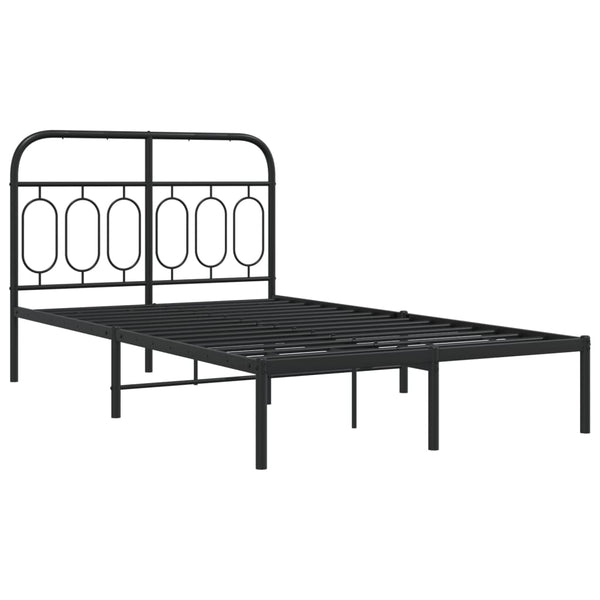 Bettgestell Metall Schwarz 120x190 cm