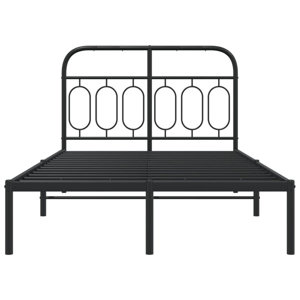 Bettgestell Metall Schwarz 120x190 cm