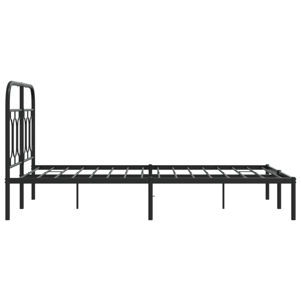 Bettgestell Metall Schwarz 120x190 cm