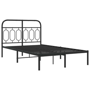 Bettgestell Metall Schwarz 120x200 cm