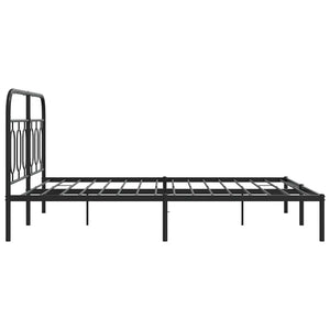 Bettgestell Metall Schwarz 135x190 cm