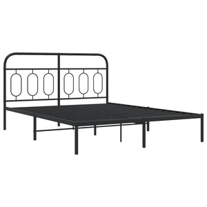 Bettgestell Metall Schwarz 140x190 cm