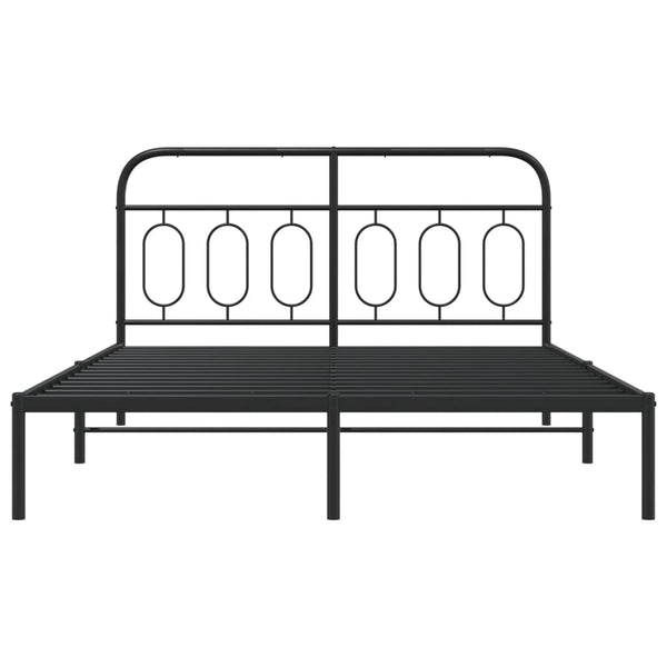 Bettgestell Metall Schwarz 140x190 cm