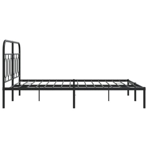 Bettgestell Metall Schwarz 140x190 cm