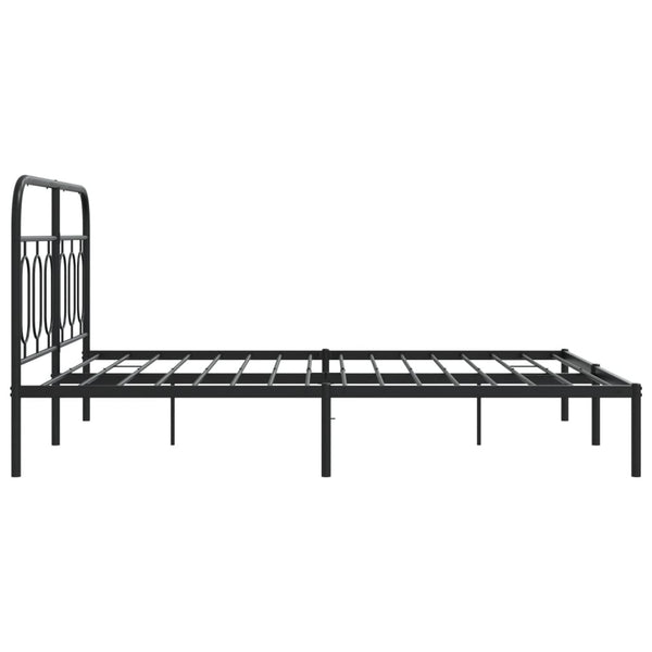 Bettgestell Metall Schwarz 140x190 cm
