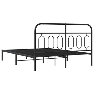 Bettgestell Metall Schwarz 140x190 cm