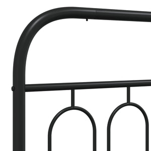 Bettgestell Metall Schwarz 140x190 cm