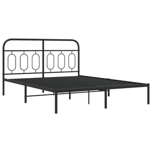Bettgestell Metall Schwarz 140x200 cm