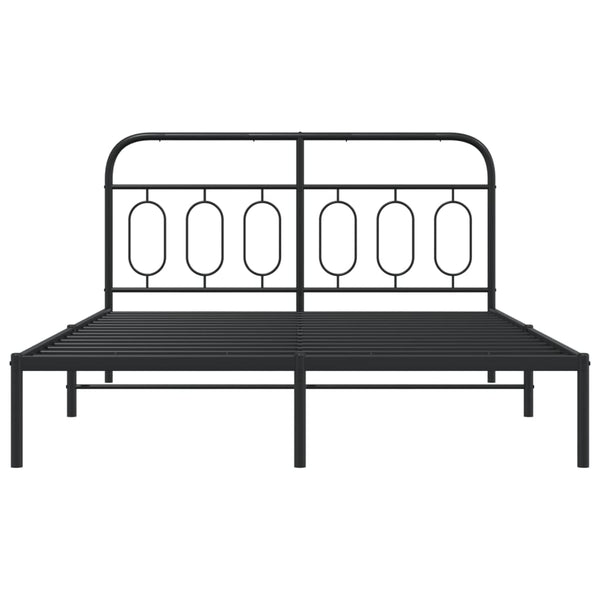 Bettgestell Metall Schwarz 140x200 cm