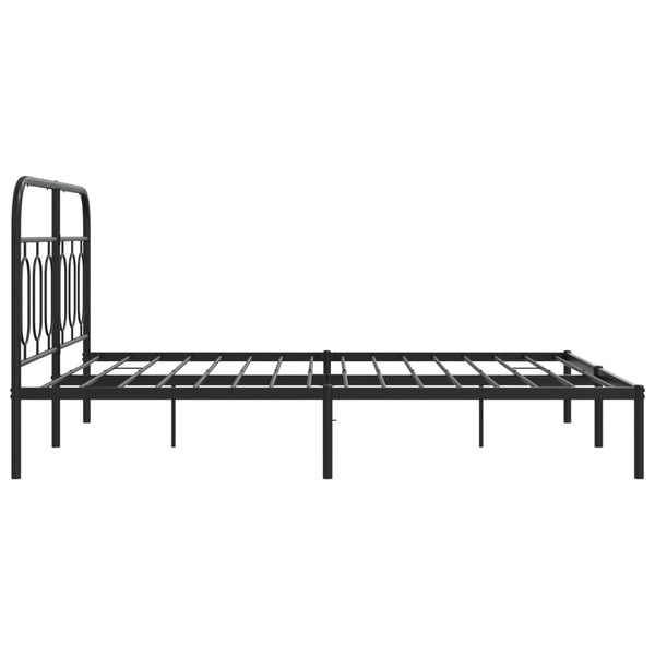 Bettgestell Metall Schwarz 140x200 cm