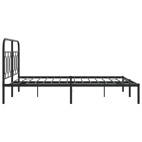 Bettgestell Metall Schwarz 150x200 cm
