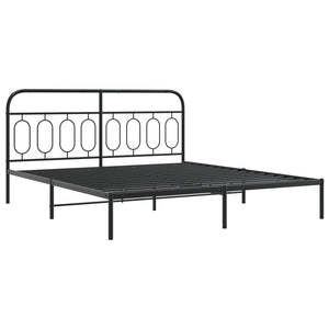Bettgestell Metall Schwarz 180x200 cm