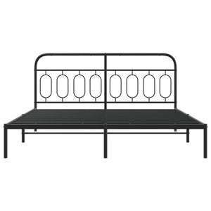 Bettgestell Metall Schwarz 180x200 cm