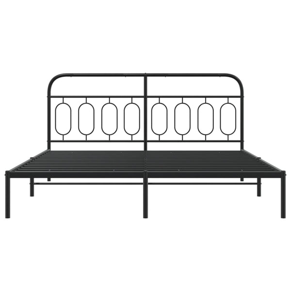 Bettgestell Metall Schwarz 180x200 cm