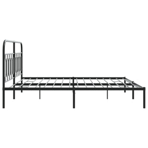 Bettgestell Metall Schwarz 200x200 cm