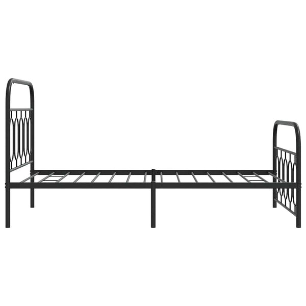 Metallbettgestell Schwarz 100x190 cm