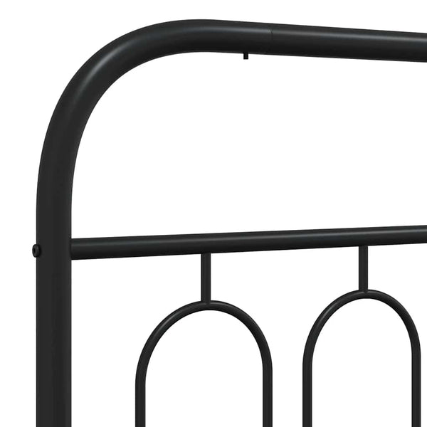 Metallbettgestell Schwarz 100x190 cm