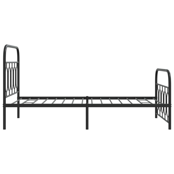 Metall Bettgestell Schwarz 100x200 cm