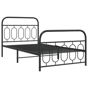 Metallbett 107x203 cm mit Kopf- und Fußteil