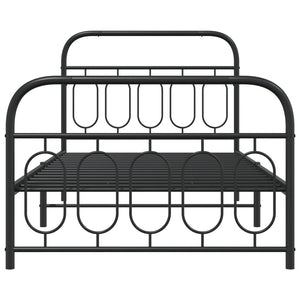 Metallbett 107x203 cm mit Kopf- und Fußteil