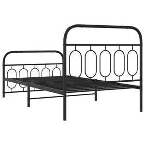 Metallbett 107x203 cm mit Kopf- und Fußteil
