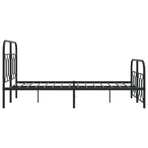 Metall Bettgestell Schwarz 120x190 cm
