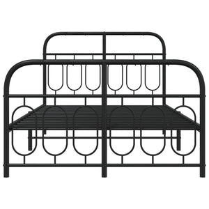 Bettgestell Metall Schwarz 120x200 cm