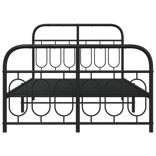 Bettgestell Metall Schwarz 120x200 cm