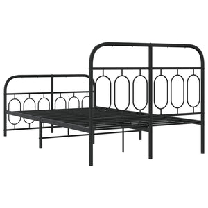 Bettgestell Metall Schwarz 120x200 cm