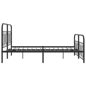 Metall Bettgestell Schwarz 140x200 cm