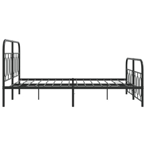 Bettgestell Metall Schwarz 150x200 cm