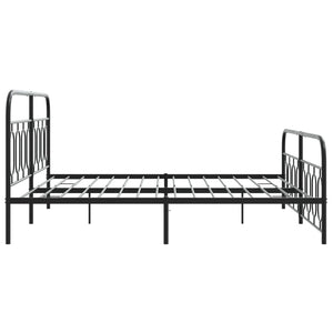 Metallbettgestell Schwarz 183x213 cm