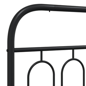 Bettgestell Metall Schwarz 193x203 cm