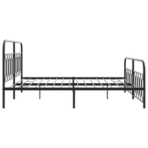 Bettgestell Metall Schwarz 200x200 cm