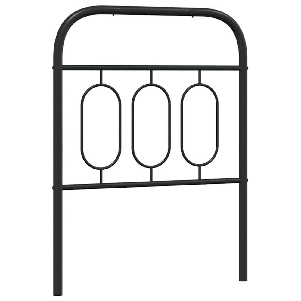 Ersatz Kopfteil Metall Schwarz 75 cm