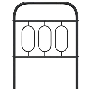 Ersatz Kopfteil Metall Schwarz 75 cm