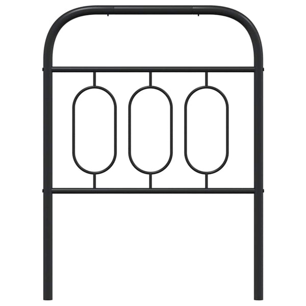 Ersatz Kopfteil Metall Schwarz 75 cm
