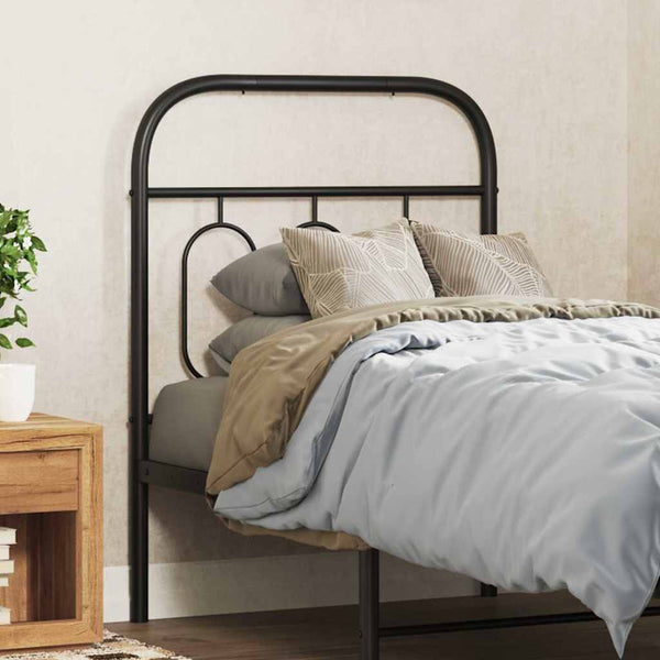 Ersatz Kopfteil Metall Schwarz 75 cm