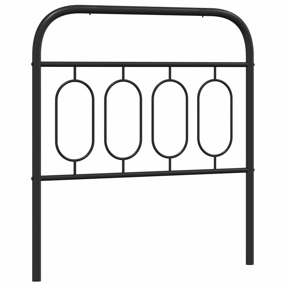Schwarzes Metall Kopfteil 90 cm