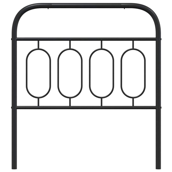 Schwarzes Metall Kopfteil 90 cm